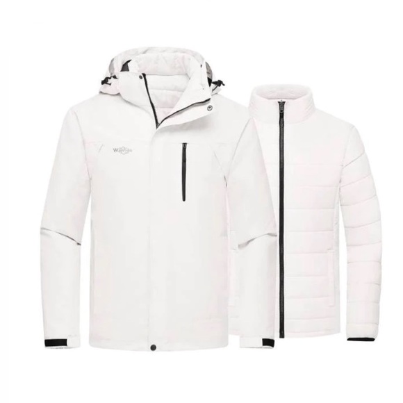 Wantdo Men's Waterproof 3 in 1 Insulated Alpine Winter Ski Jacket - Picture 10 of 10